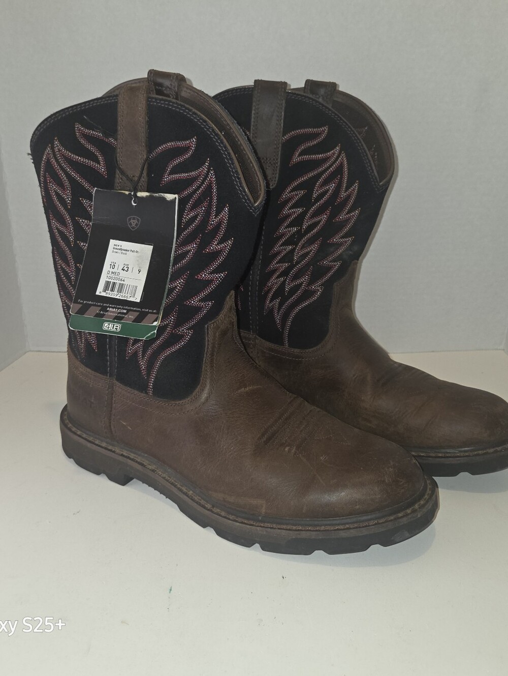 Ariat Work Groundbreaker Pull-on Boots Size 10 D (10020064) NWT